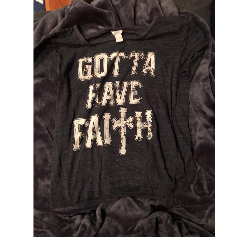 ‘Gotta Have Faith’ printed T-shirt